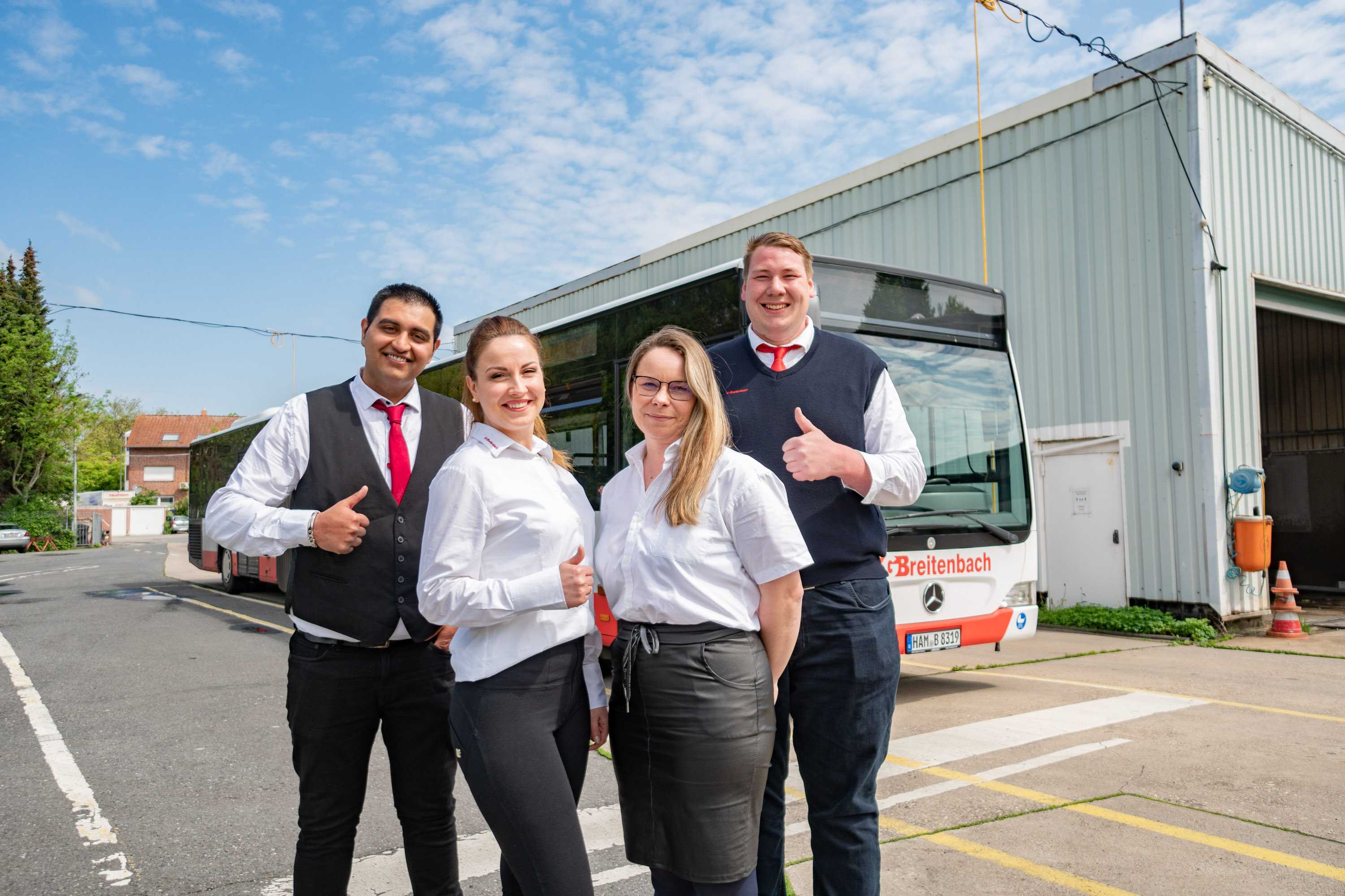 Team der Verkehrsgesellschaft Breitenbach